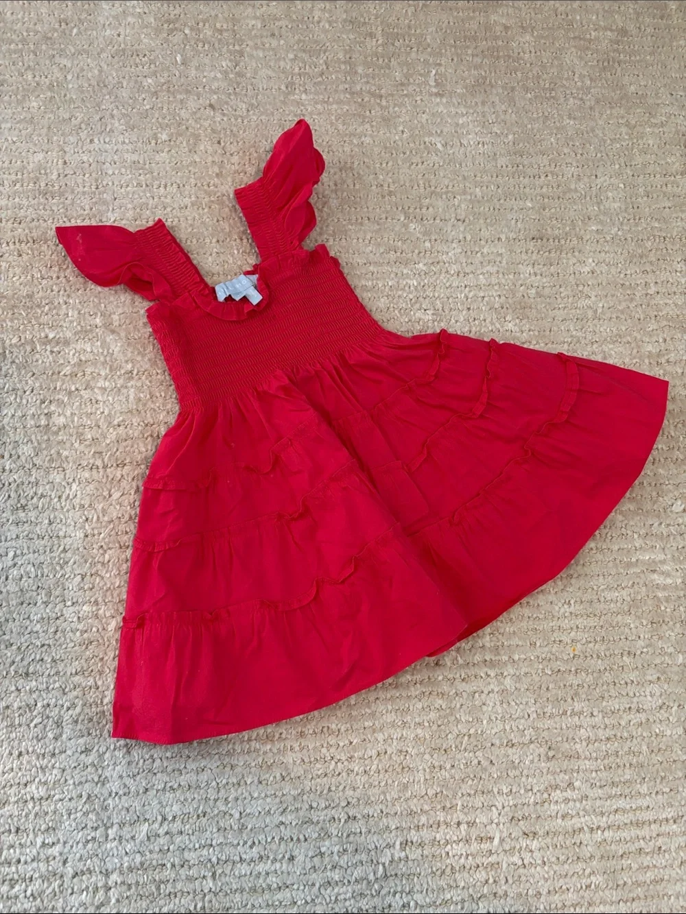 Hill House Kids Red Ruffle Sundress